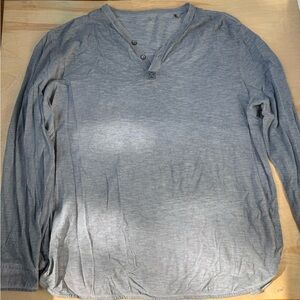 Tommy Bahama Gray Long Sleeve Henley